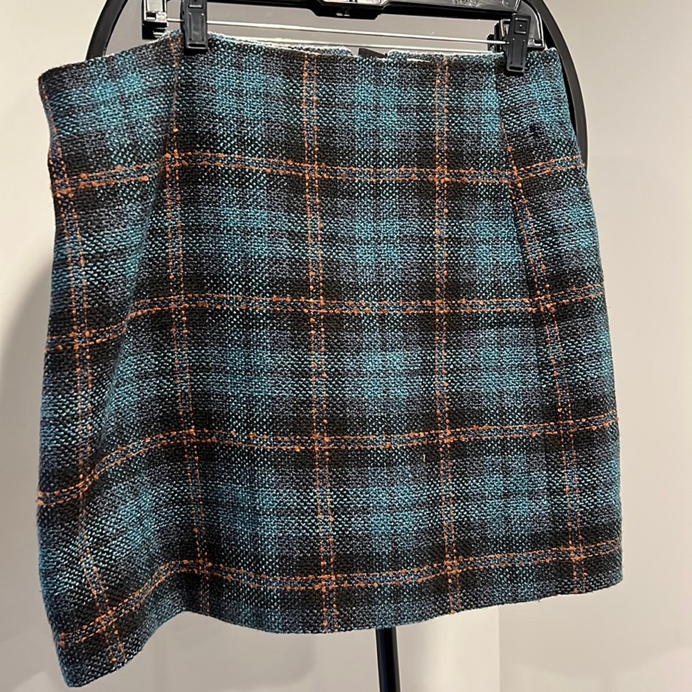 Tweed striped skirt
